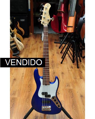 Sadowsky Metroline Express 21 fret Hybrid PJ-5 Morado Ocean Blue Metallic